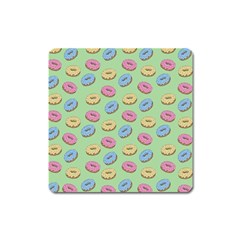 Donuts pattern Square Magnet