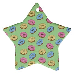 Donuts pattern Star Ornament (Two Sides)