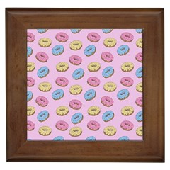 Donuts pattern Framed Tiles