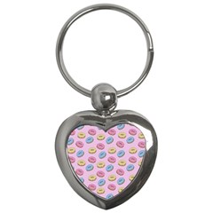 Donuts pattern Key Chains (Heart) 