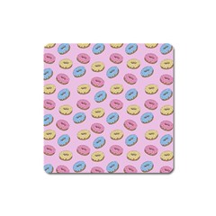 Donuts pattern Square Magnet