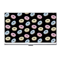 Donuts Pattern Business Card Holder by Valentinaart