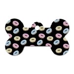 Donuts pattern Dog Tag Bone (One Side) Front