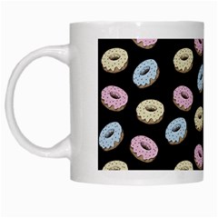 Donuts Pattern White Mugs by Valentinaart