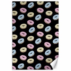 Donuts Pattern Canvas 20  X 30  by Valentinaart