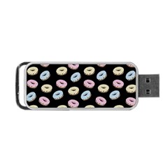 Donuts Pattern Portable Usb Flash (two Sides) by Valentinaart