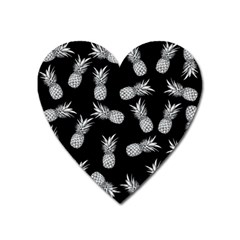 Pineapple pattern Heart Magnet