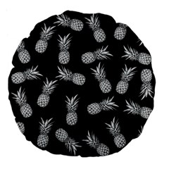 Pineapple pattern Large 18  Premium Flano Round Cushions