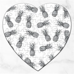 Pineapple Pattern Jigsaw Puzzle (heart) by Valentinaart