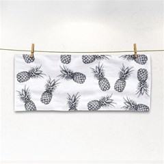 Pineapple Pattern Hand Towel by Valentinaart