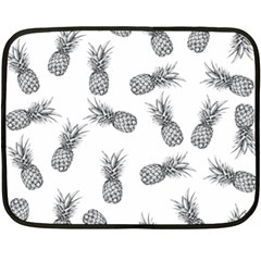 Pineapple Pattern Double Sided Fleece Blanket (mini)  by Valentinaart