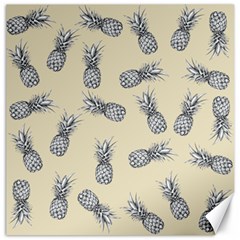 Pineapple Pattern Canvas 16  X 16  by Valentinaart