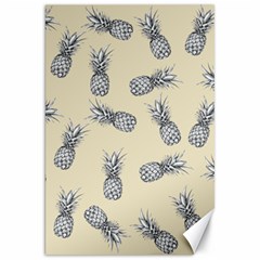 Pineapple Pattern Canvas 20  X 30  by Valentinaart