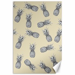 Pineapple Pattern Canvas 24  X 36  by Valentinaart