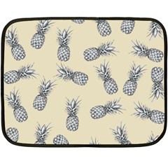 Pineapple Pattern Double Sided Fleece Blanket (mini)  by Valentinaart