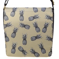 Pineapple Pattern Flap Closure Messenger Bag (s) by Valentinaart