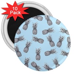 Pineapple Pattern 3  Magnets (10 Pack)  by Valentinaart