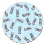 Pineapple pattern Magnet 5  (Round) Front