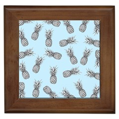 Pineapple Pattern Framed Tiles by Valentinaart