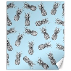 Pineapple Pattern Canvas 8  X 10  by Valentinaart