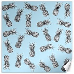 Pineapple Pattern Canvas 12  X 12  by Valentinaart