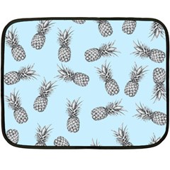 Pineapple Pattern Double Sided Fleece Blanket (mini)  by Valentinaart