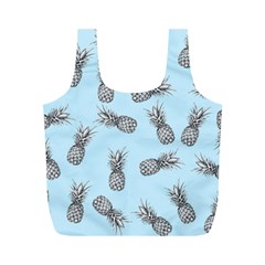 Pineapple Pattern Full Print Recycle Bag (m) by Valentinaart