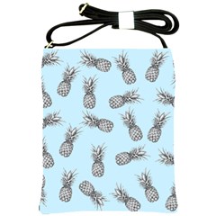 Pineapple Pattern Shoulder Sling Bag by Valentinaart