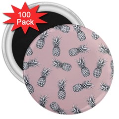 Pineapple Pattern 3  Magnets (100 Pack) by Valentinaart