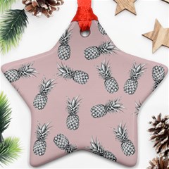 Pineapple Pattern Star Ornament (two Sides) by Valentinaart