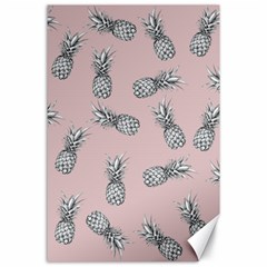 Pineapple Pattern Canvas 24  X 36  by Valentinaart