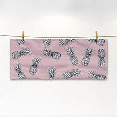 Pineapple Pattern Hand Towel by Valentinaart