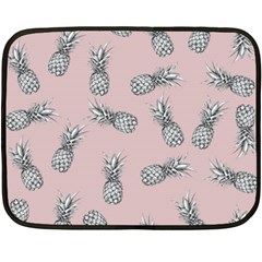 Pineapple Pattern Double Sided Fleece Blanket (mini)  by Valentinaart