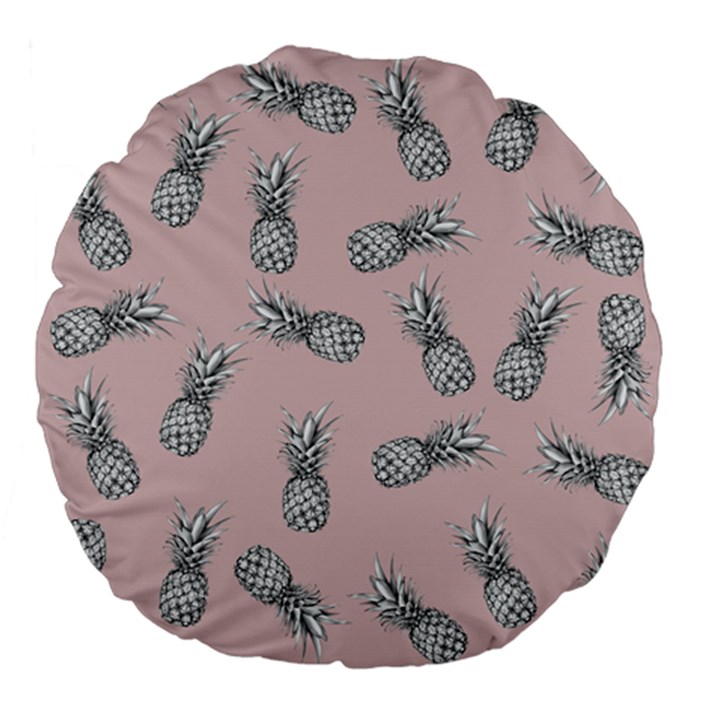 Pineapple pattern Large 18  Premium Flano Round Cushions