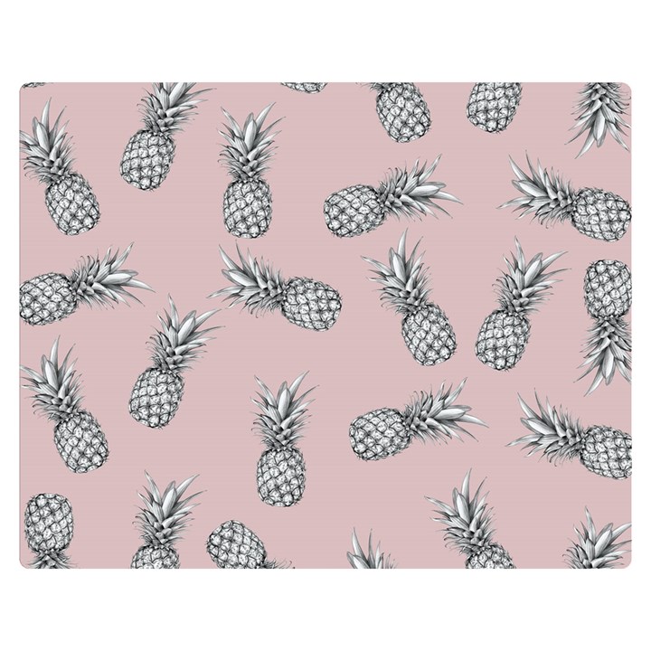 Pineapple pattern Double Sided Flano Blanket (Medium) 