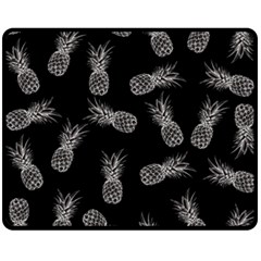 Pineapple Pattern Fleece Blanket (medium)  by Valentinaart