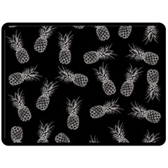 Pineapple Pattern Double Sided Fleece Blanket (large)  by Valentinaart