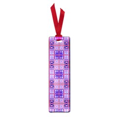 Mod Purple Pink Orange Squares Pattern Small Book Marks