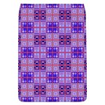 Mod Purple Pink Orange Squares Pattern Removable Flap Cover (L) Front