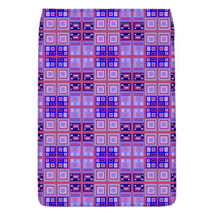 Mod Purple Pink Orange Squares Pattern Removable Flap Cover (L)