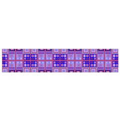 Mod Purple Pink Orange Squares Pattern Small Flano Scarf