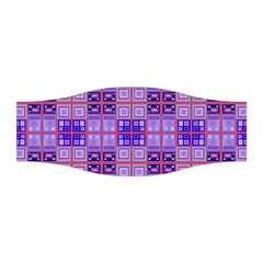 Mod Purple Pink Orange Squares Pattern Stretchable Headband by BrightVibesDesign