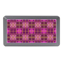 Mod Pink Purple Yellow Square Pattern Memory Card Reader (mini)