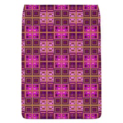 Mod Pink Purple Yellow Square Pattern Removable Flap Cover (l)