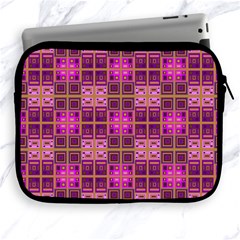 Mod Pink Purple Yellow Square Pattern Apple Ipad 2/3/4 Zipper Cases