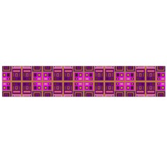 Mod Pink Purple Yellow Square Pattern Large Flano Scarf 