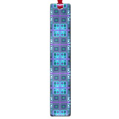 Mod Purple Green Turquoise Square Pattern Large Book Marks