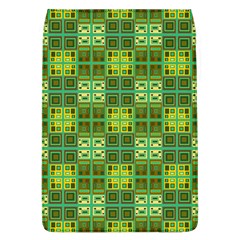 Mod Yellow Green Squares Pattern Removable Flap Cover (l)