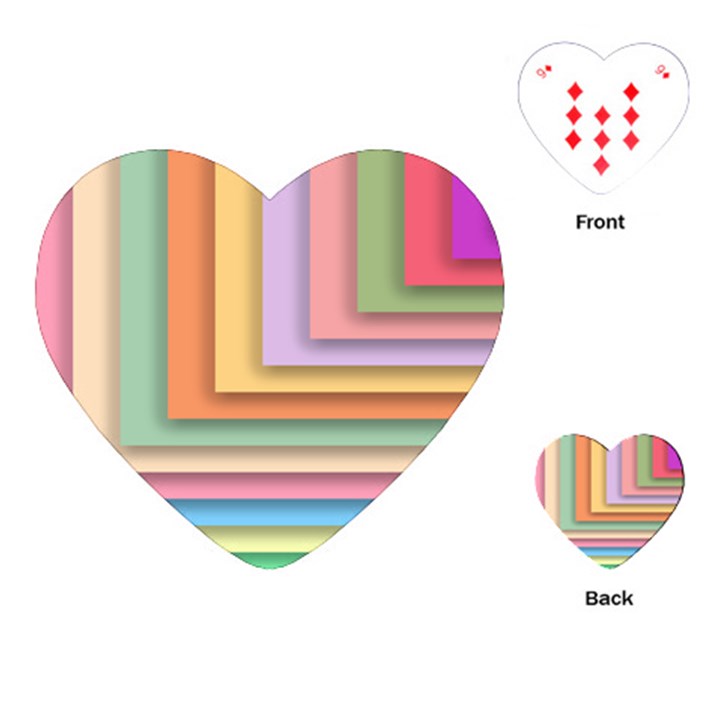 Colorful Wallpaper Abstract Playing Cards (Heart)