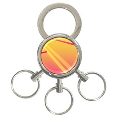 Abstract Art Background Beautiful 3-ring Key Chains by Simbadda